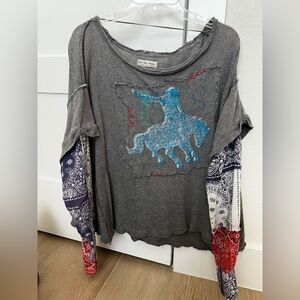 Free People We The Free Cowboy shirt- XS